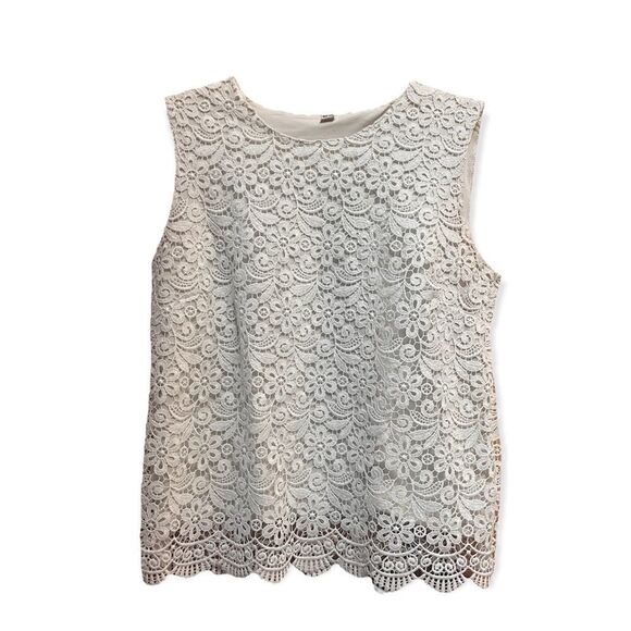 UNIQLO LACE SLEEVELESS TOP SMALL - Picture 3 of 14